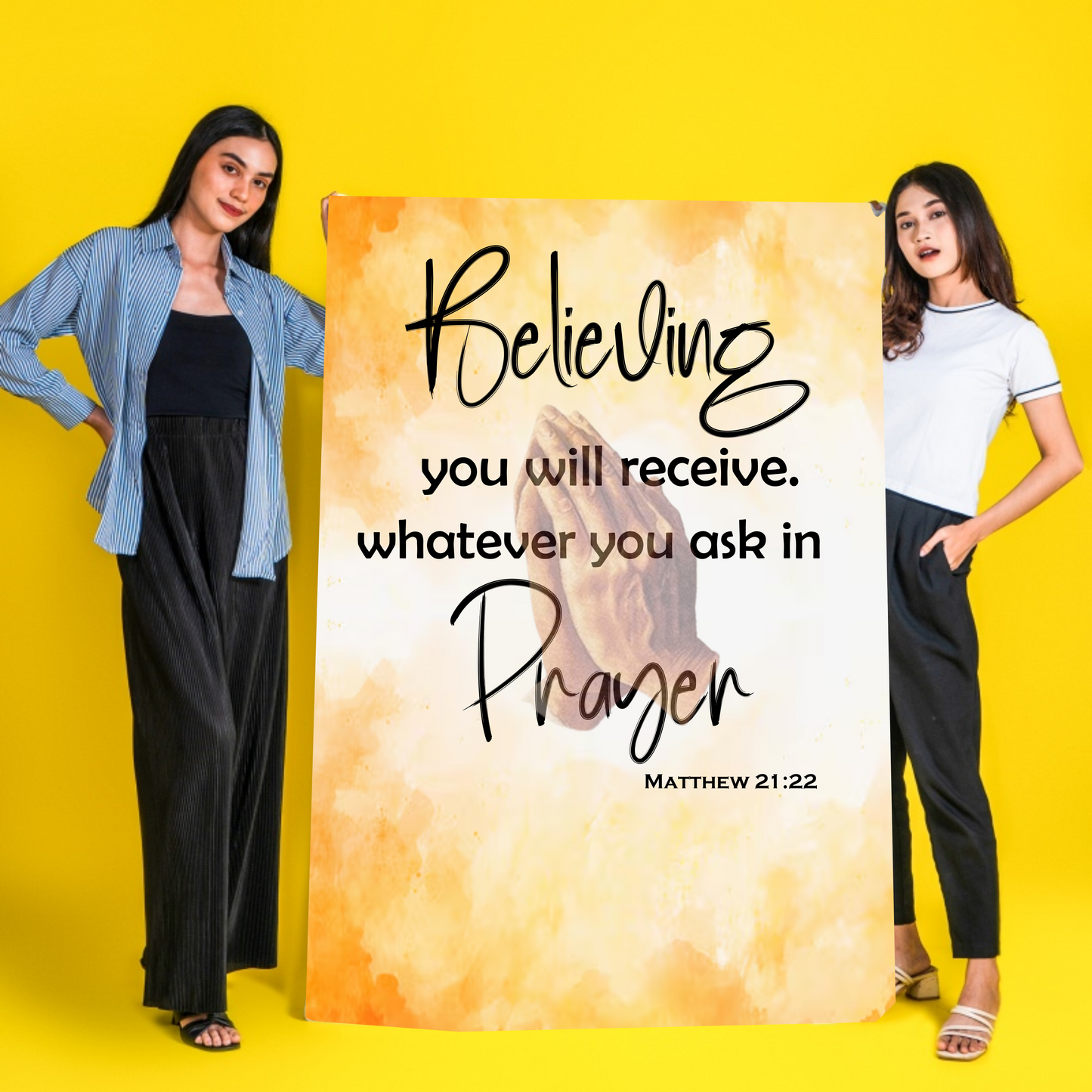 Matthew 21:22 Scripture Blanket