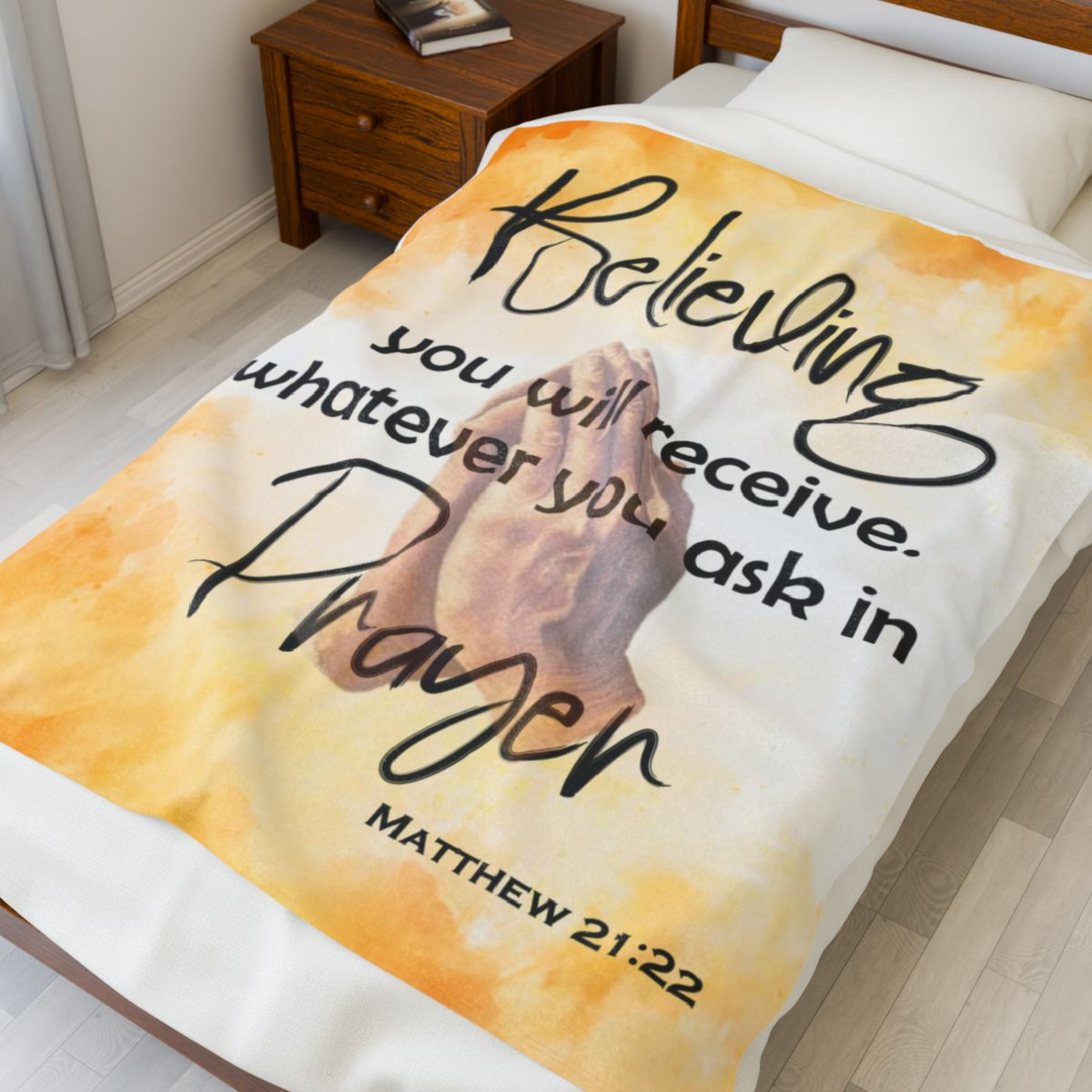 Matthew 21:22 Scripture Blanket