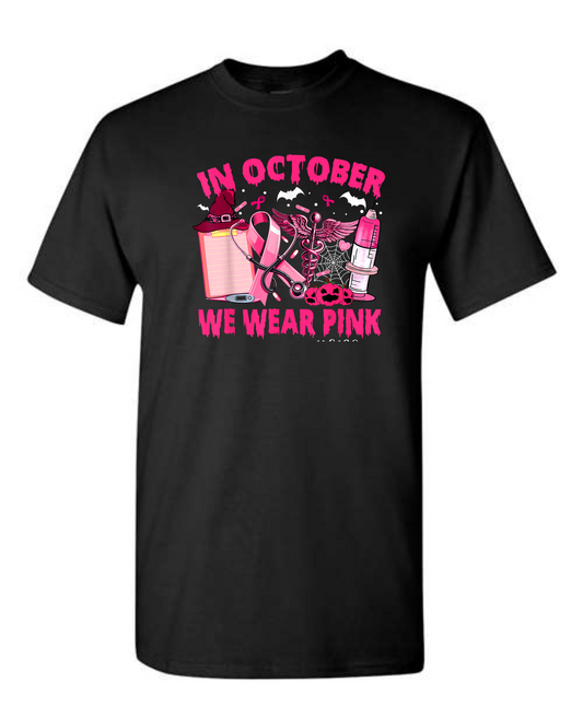 We wear Pink and bats in October.