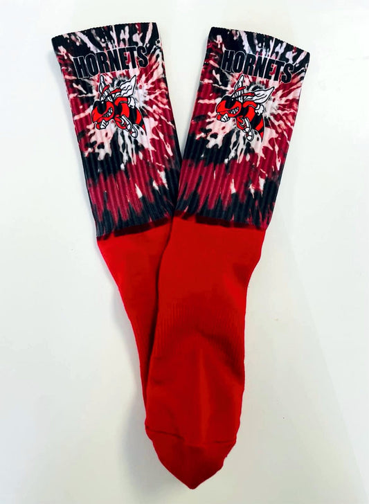 Tie dye print socks